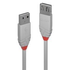 Lindy 2m USB 2.0 Type A Extension - High-Speed and Durable Cable | 36713
